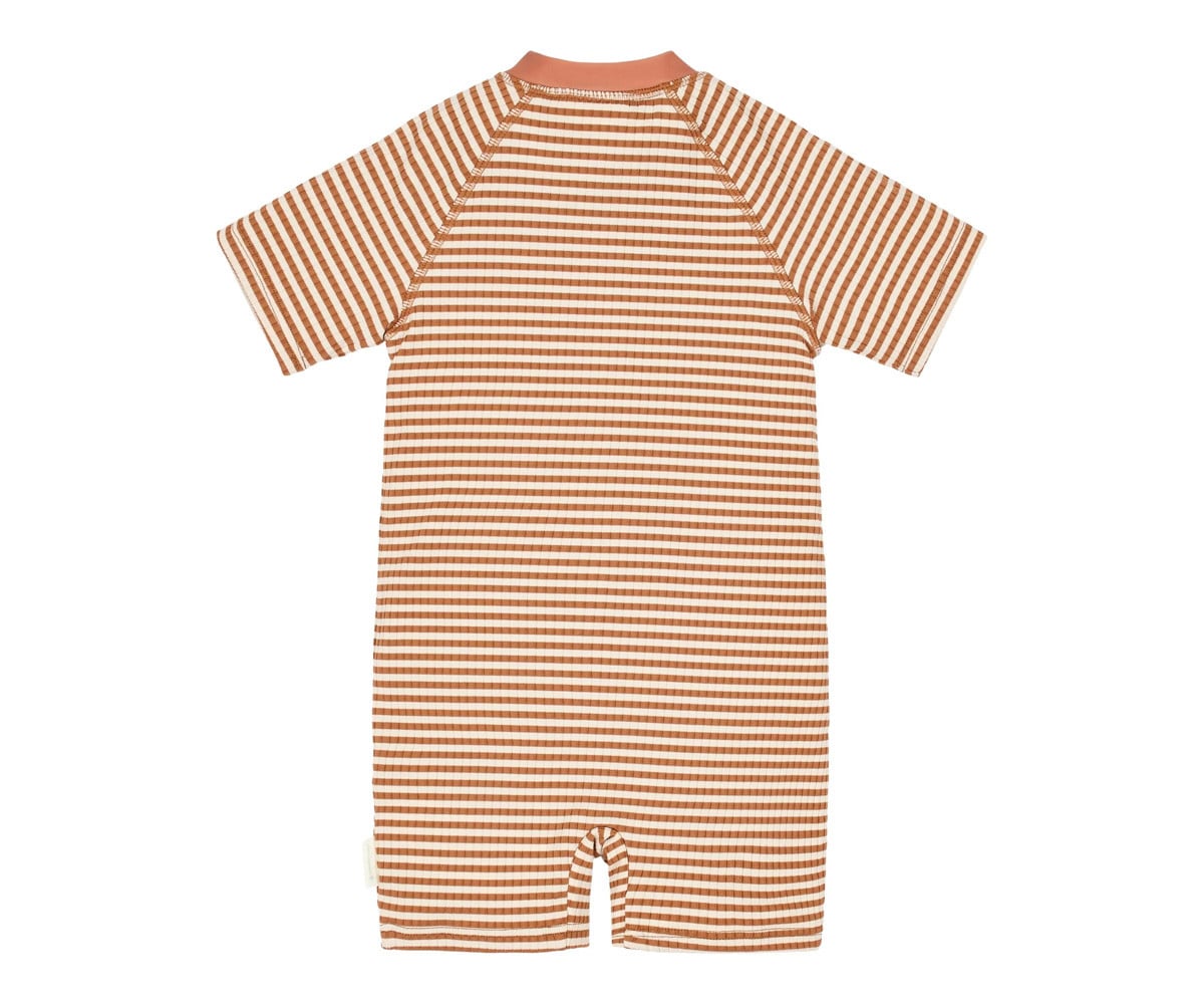 Bañador con Cremallera Ocean Brown Stripes