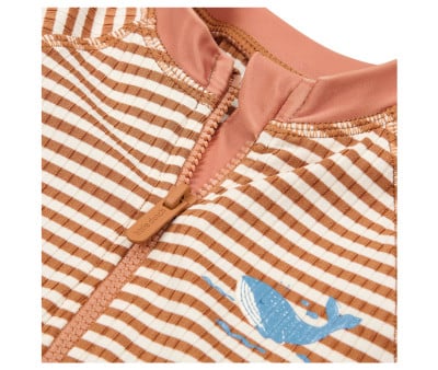 Bañador con Cremallera Ocean Brown Stripes