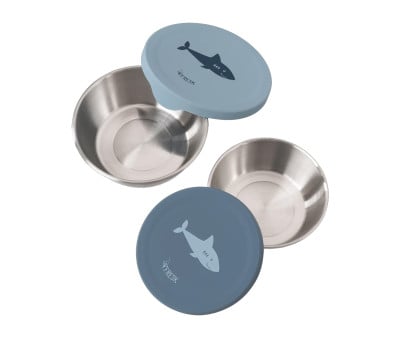 2 Snack Box Acciaio Inox Shark