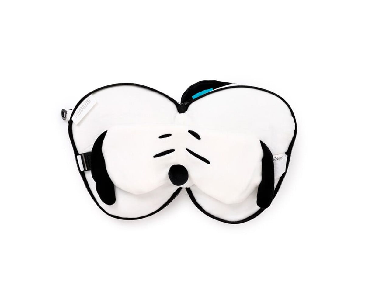 Almofada de viagem Relaxeazzz Peanuts Snoopy com máscara