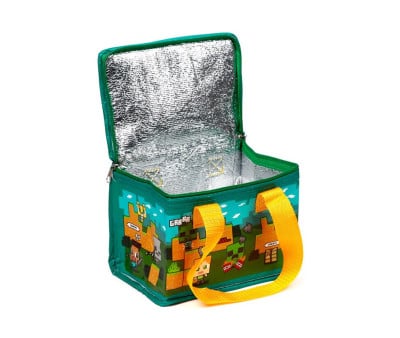 Lancheira térmica personalizável Minecraft Steve e Alex