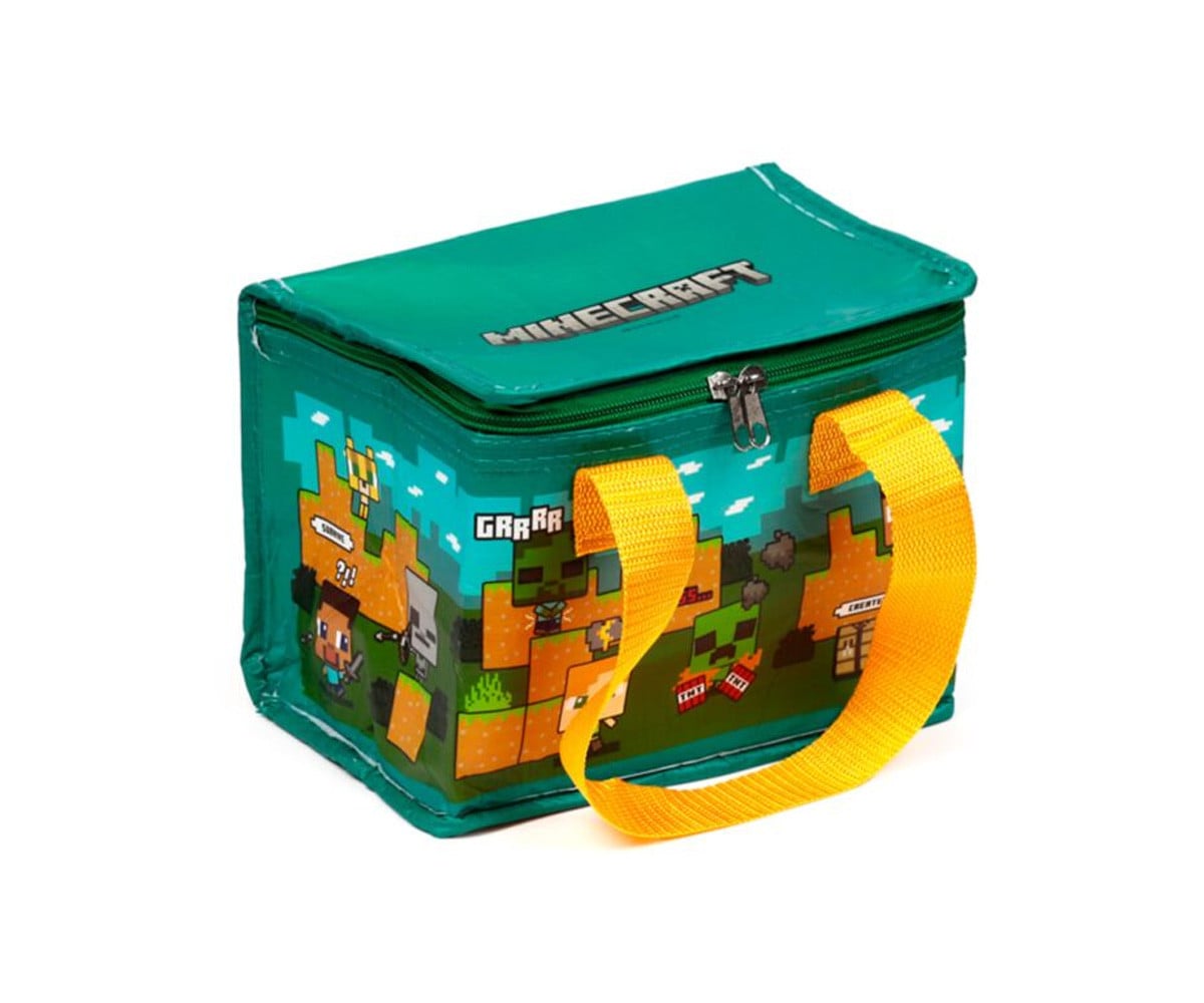 Lancheira térmica personalizável Minecraft Steve e Alex