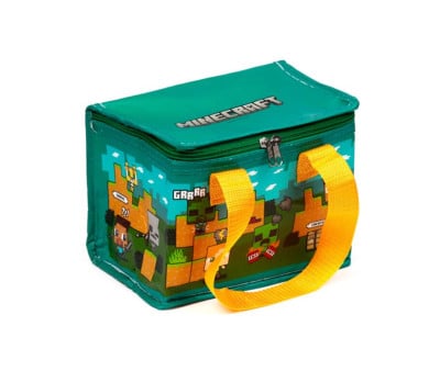 Lancheira térmica personalizável Minecraft Steve e Alex