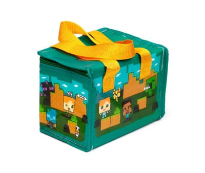 Lancheira térmica personalizável Minecraft Steve e Alex