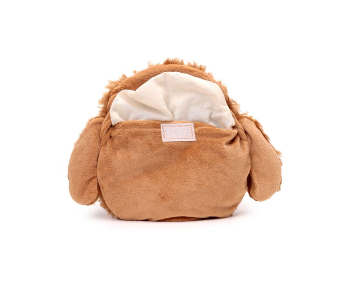 Peluche Thermique avec Graines pour Micro-Ondes Tête de Chien Cavapoo