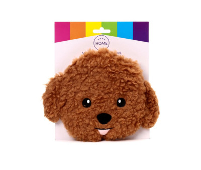 Peluche Thermique avec Graines pour Micro-Ondes Tête de Chien Cavapoo
