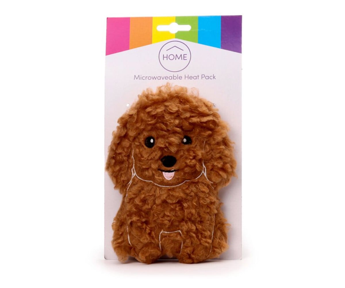 Peluche Thermique avec Graines pour Micro-Ondes Chien Cavapoo