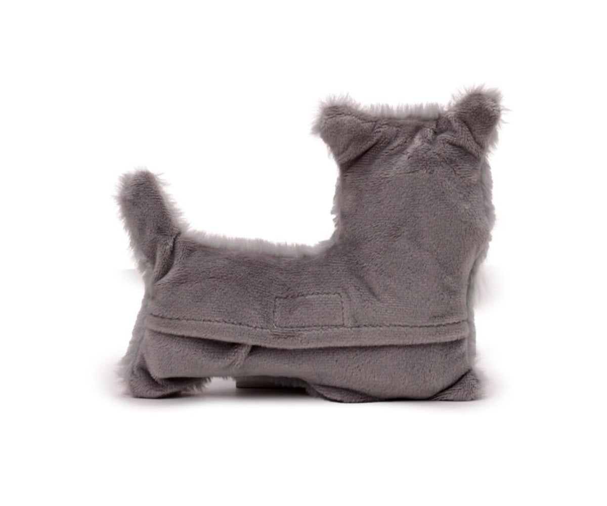 Peluche Thermique avec Graines pour Micro-Ondes Chien Schnauzer