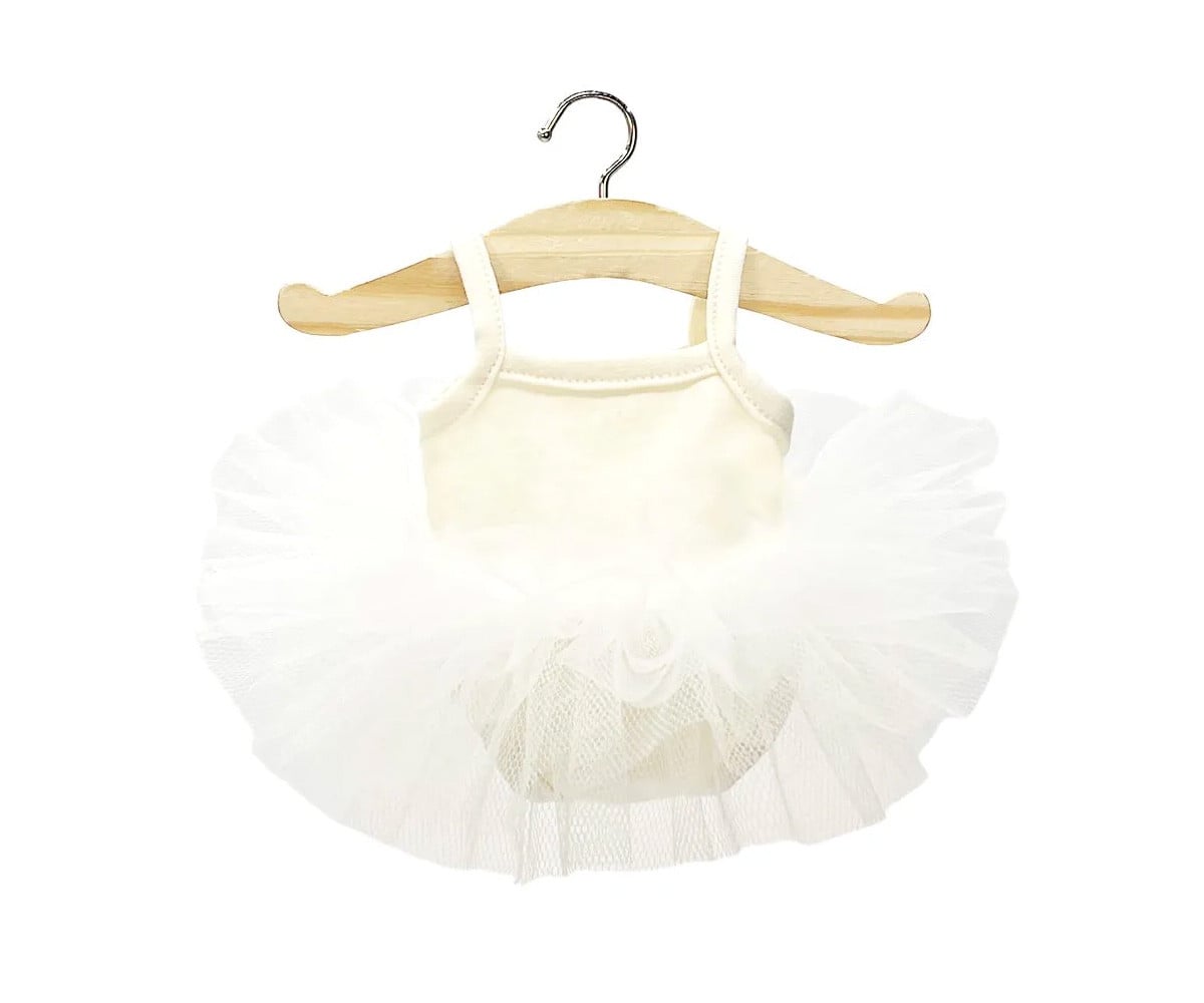 Abito Tutu Célestine In Jersey e Tulle Burro  Bambole Minikane