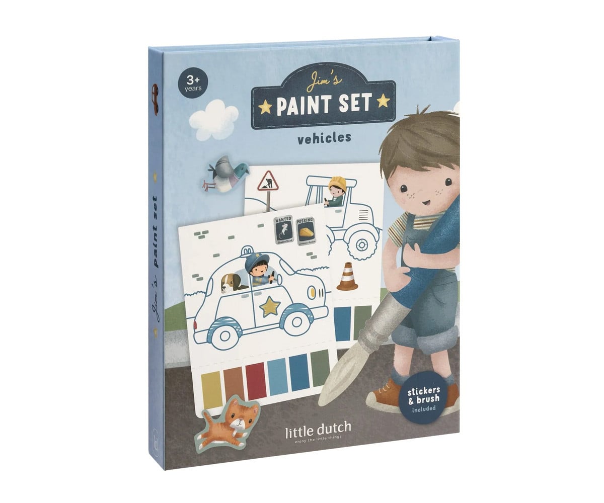 Set de Pintura con Agua Jim Vehículos