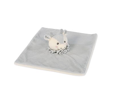 Doudou Vaca Little Bloom Gris Personalizable