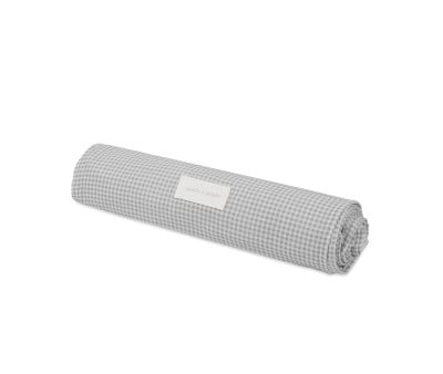 Lot de 2 Langes Little Bloom Vichy Gris 70 x 70 cm