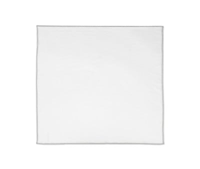 Lot de 2 Langes Little Bloom Vichy Gris 70 x 70 cm