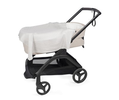 Lot de 2 Langes Little Bloom Vichy Gris 70 x 70 cm