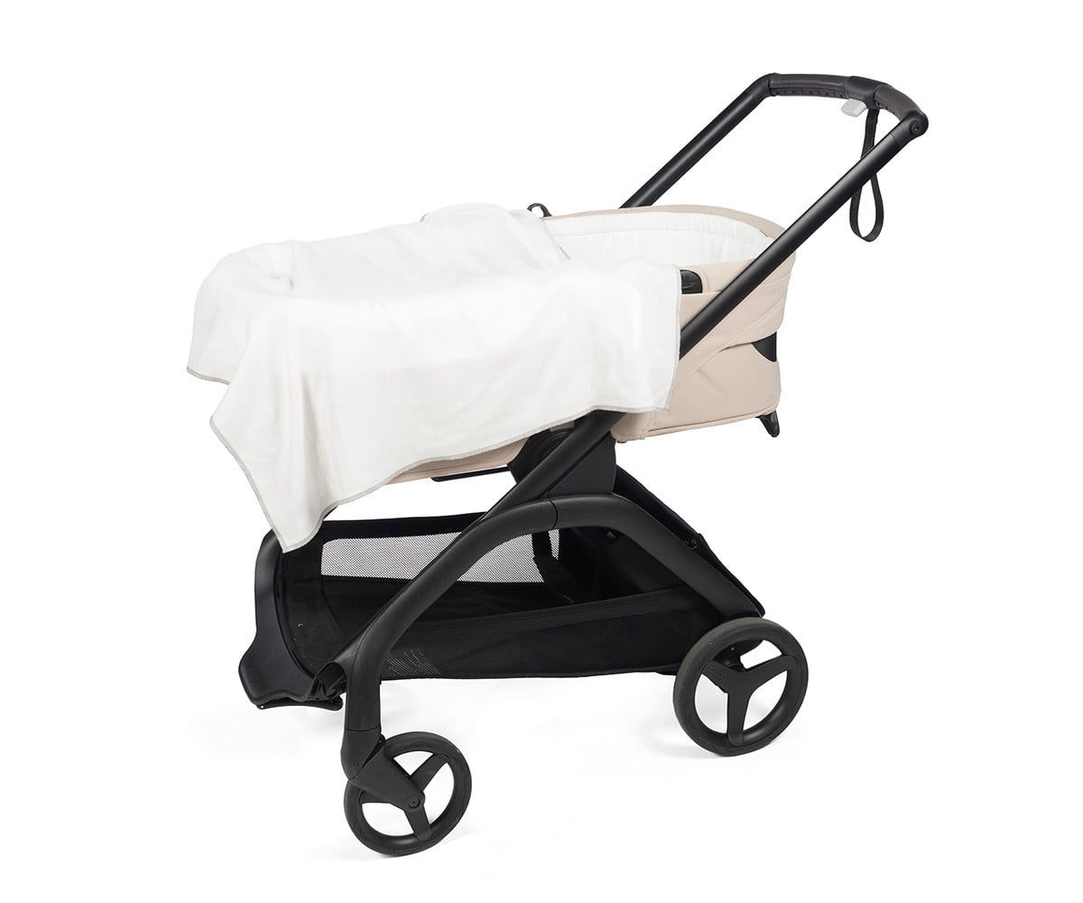 Lot de 2 Langes Little Bloom Vichy Gris 70 x 70 cm