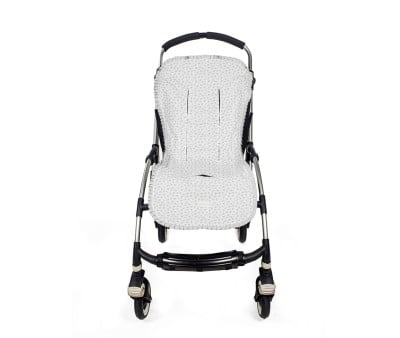Colchonete de Carrinho Little Bloom Grey Flower