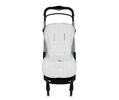 Colchonete de Carrinho Little Bloom Grey Flower