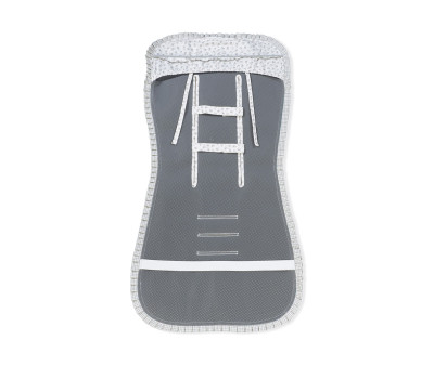 Colchonete de Carrinho Little Bloom Grey Flower