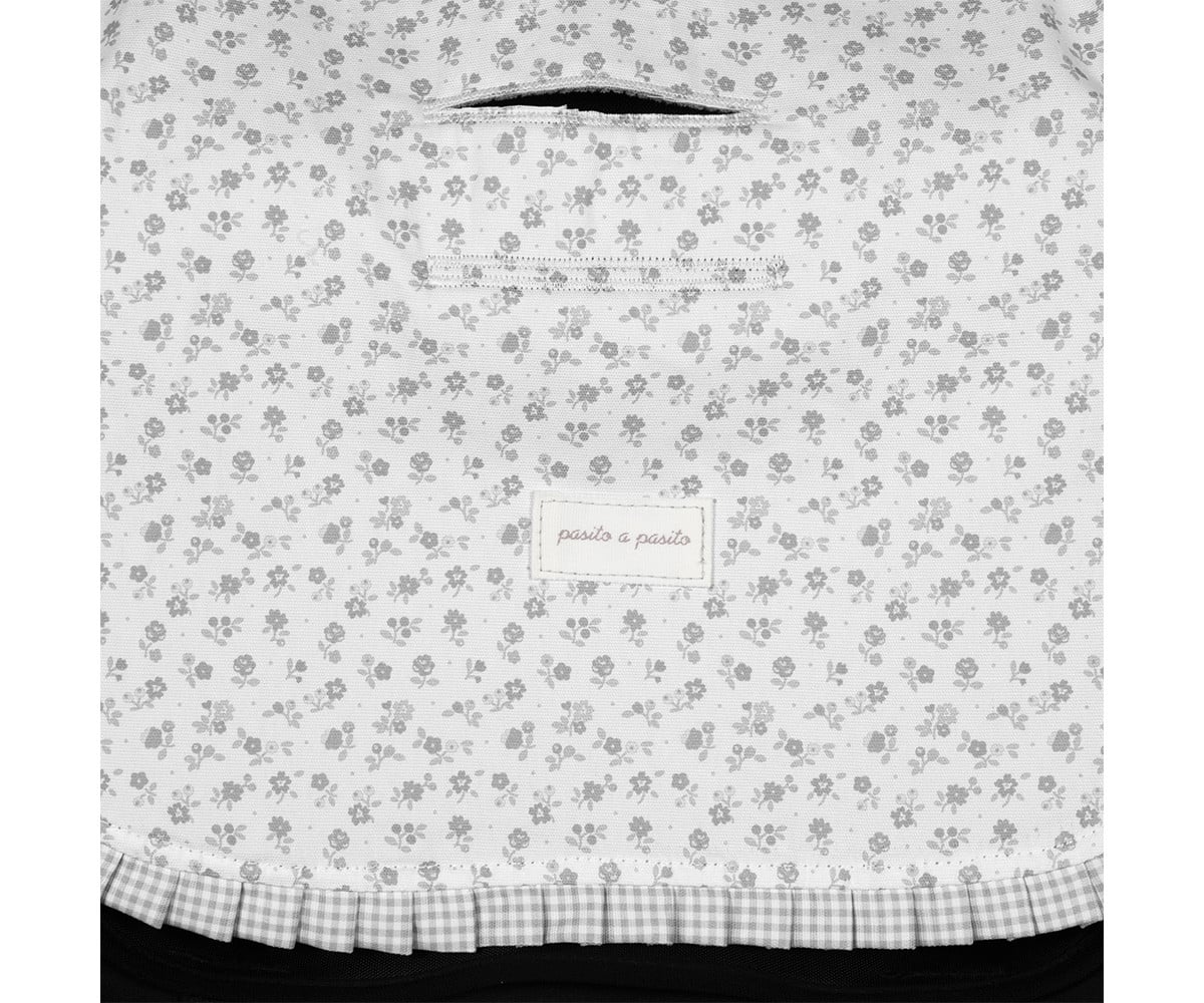 Colchonete de Carrinho Little Bloom Grey Flower