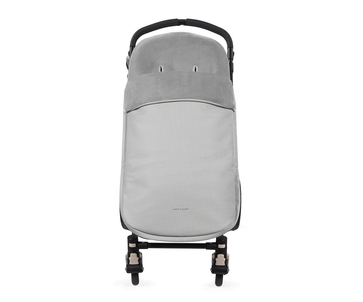 Saco Carrinho Passeio de inverno Little Bloom Vichy Grey