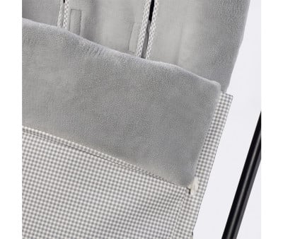 Saco Carrinho Passeio de inverno Little Bloom Vichy Grey