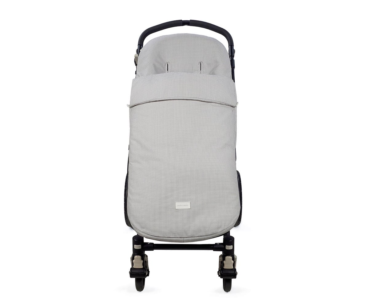 Saco carrinho Little Bloom Vichy Grey Midseason