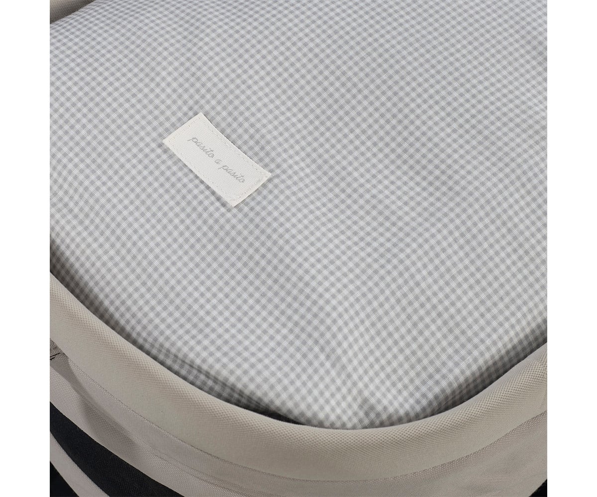 Sacco Navicella Little Bloom Vichy Grey