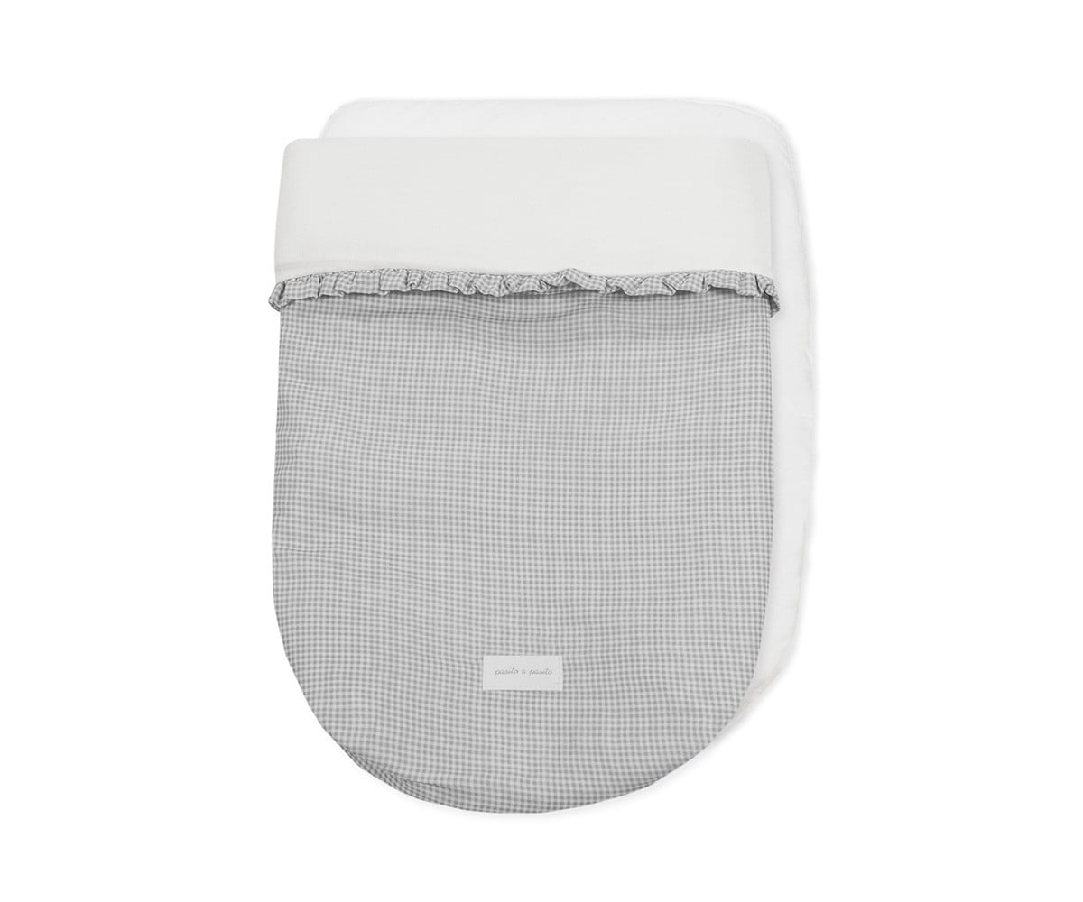 Sacco Navicella Little Bloom Vichy Grey