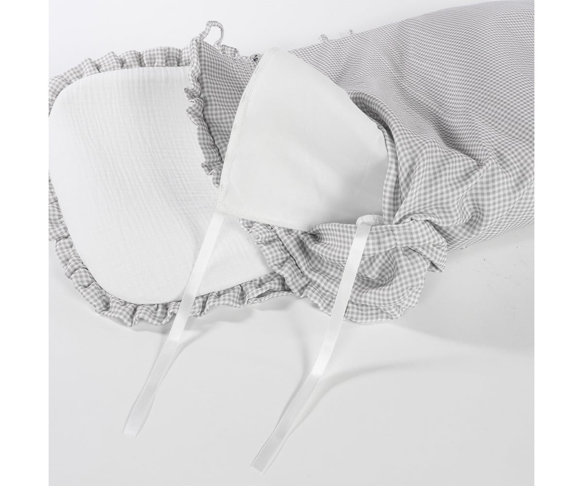 Sacco Navicella Little Bloom Vichy Grey