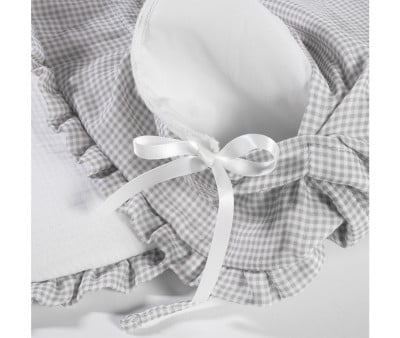 Sacco Navicella Little Bloom Vichy Grey