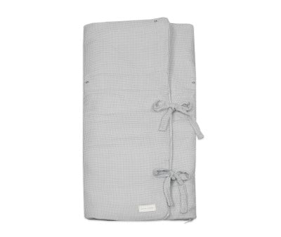Couverture d\'Emmaillotage Little Bloom Vichy Gris