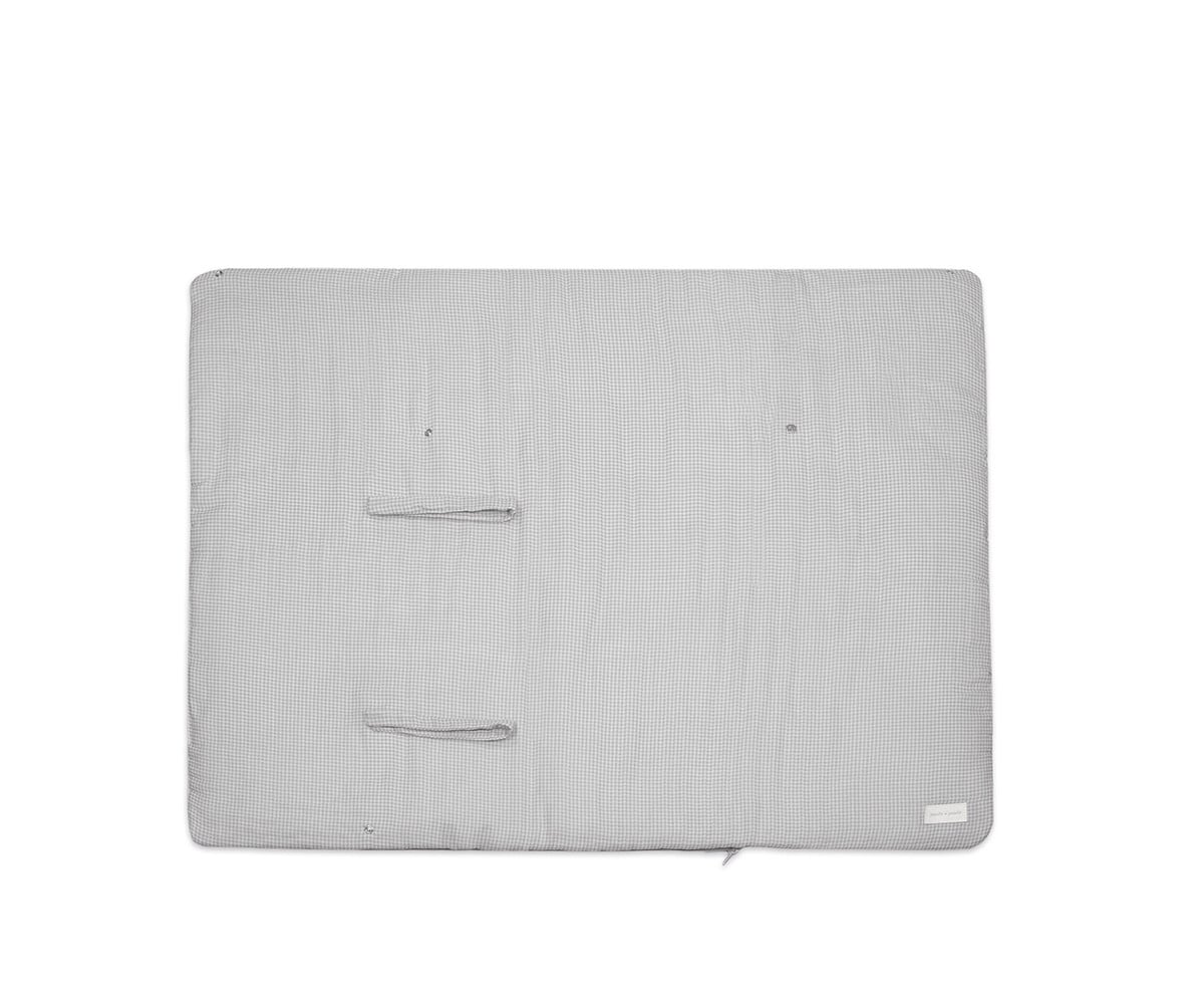 Couverture d\'Emmaillotage Little Bloom Vichy Gris
