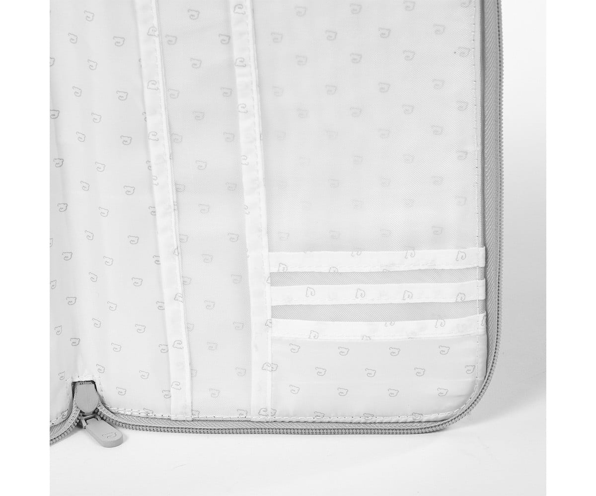 Porta Documenti Little Bloom Vichy Grey
