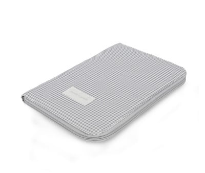 Porta Documenti Little Bloom Vichy Grey