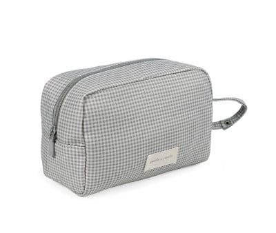 Trousse de Toilette Little Bloom Vichy Gris