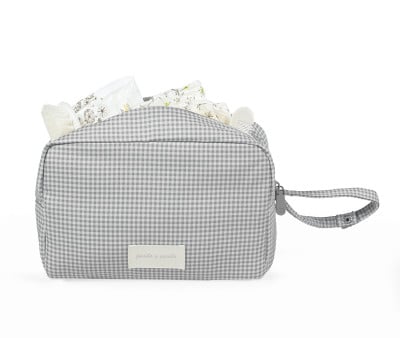 Trousse de Toilette Little Bloom Vichy Gris