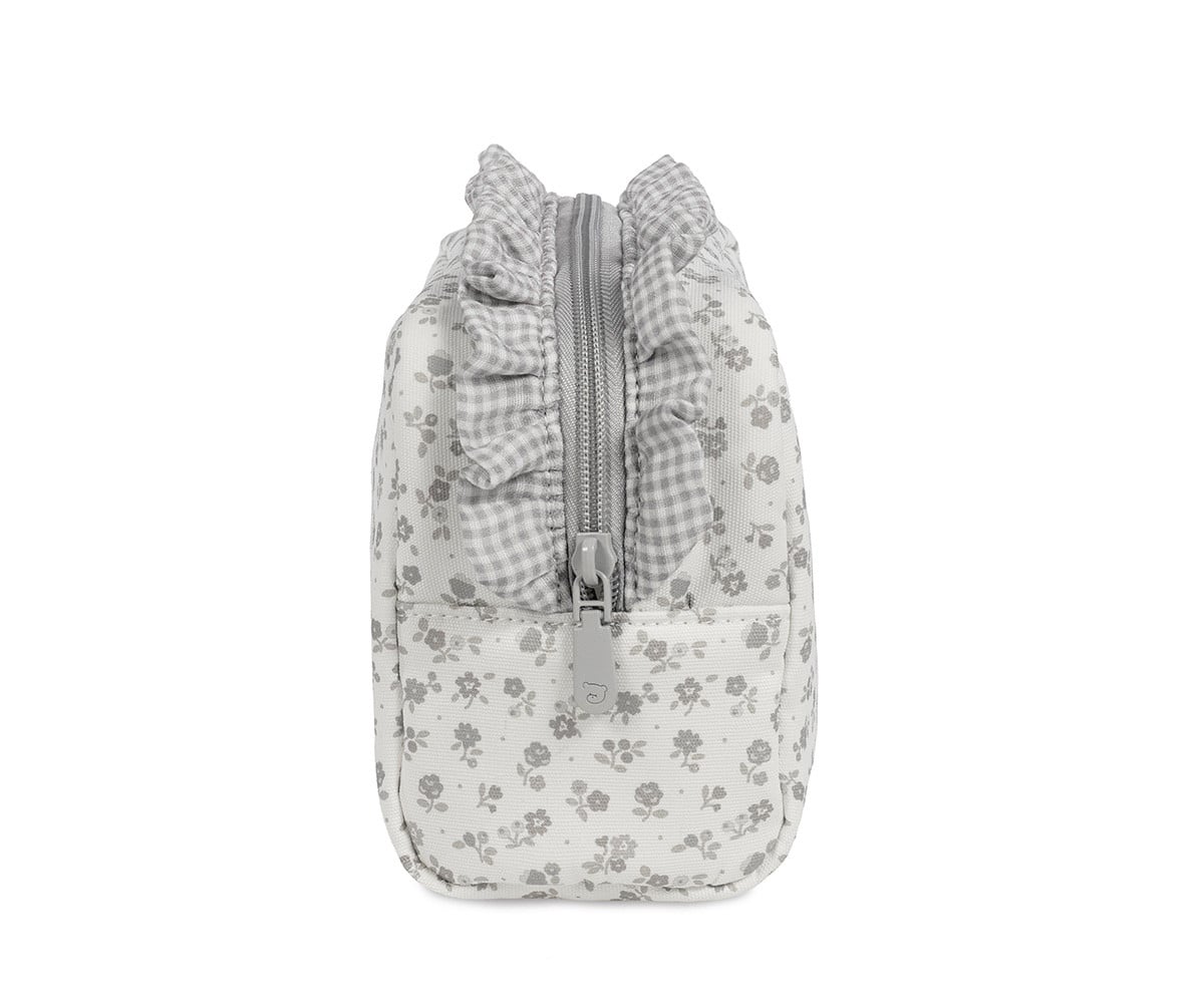 Neceser Little Bloom Flor Gris