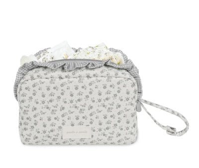 Neceser Little Bloom Flor Gris