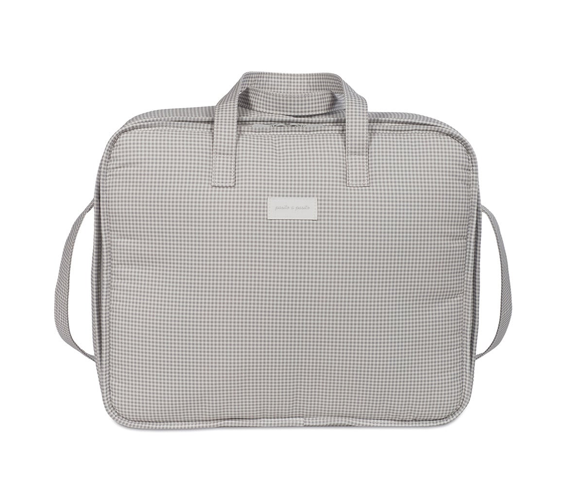 Valigia Little Bloom Vichy Grey