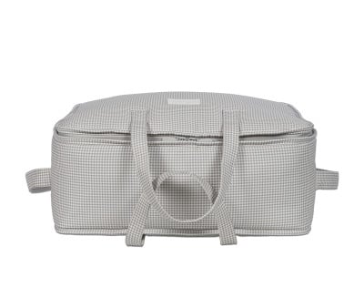 Valigia Little Bloom Vichy Grey