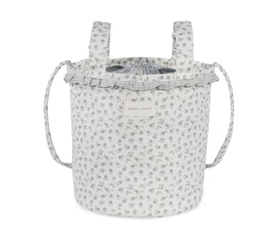 Bolsa Bucket Little Bloom Flor Gris