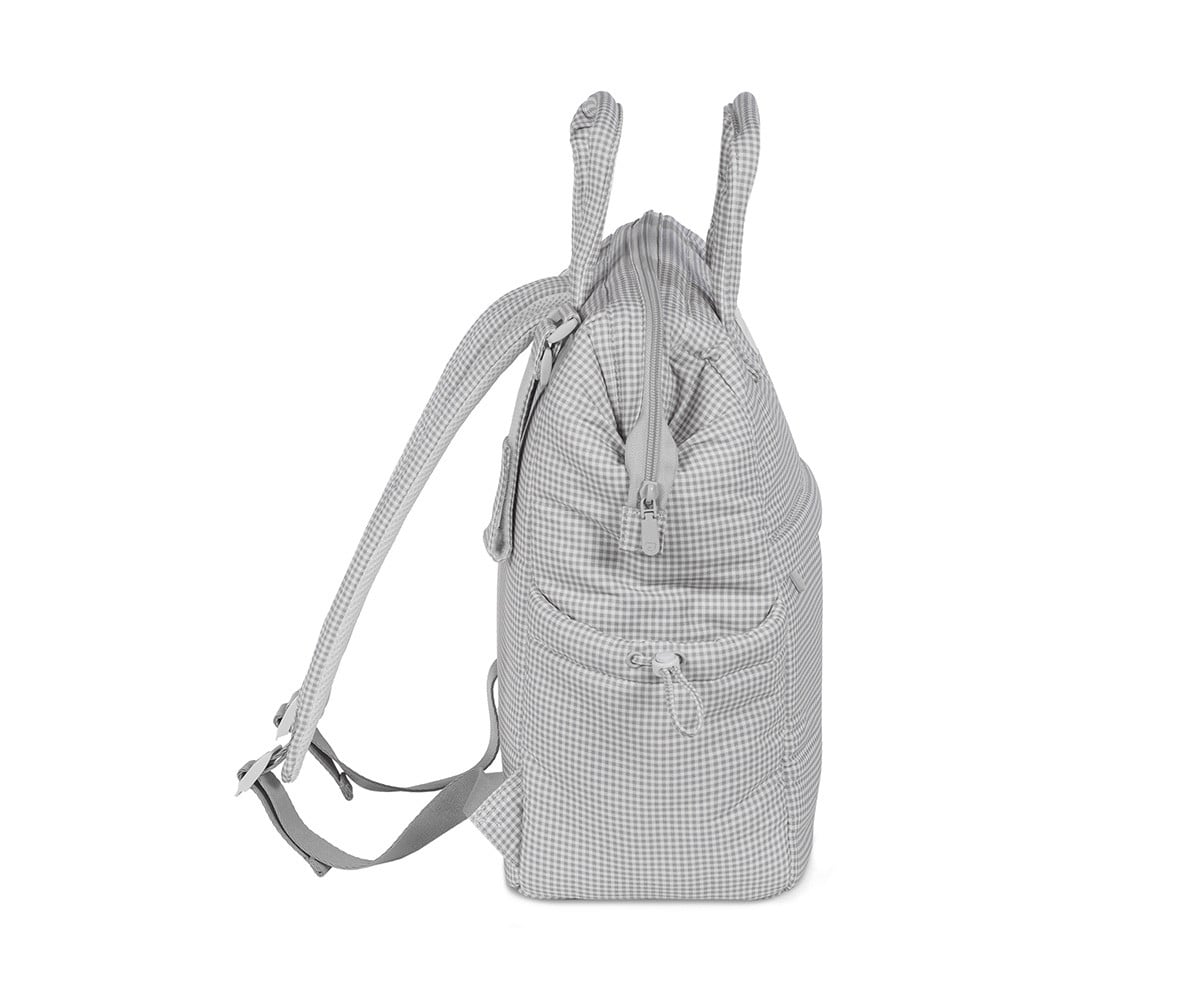 Mochila Little Bloom Vichy Gris