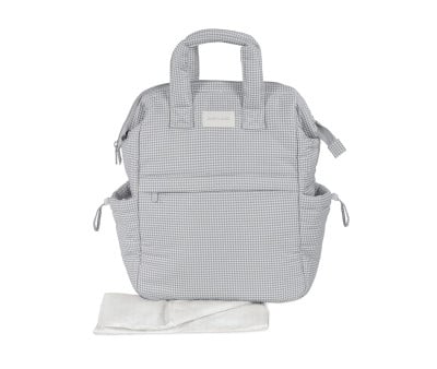 Mochila Little Bloom Vichy Gris
