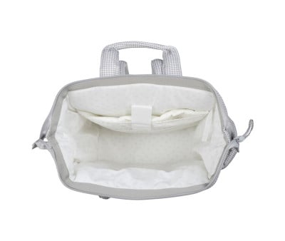 Mochila Little Bloom Vichy Gris
