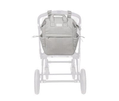 Mochila Little Bloom Vichy Gris