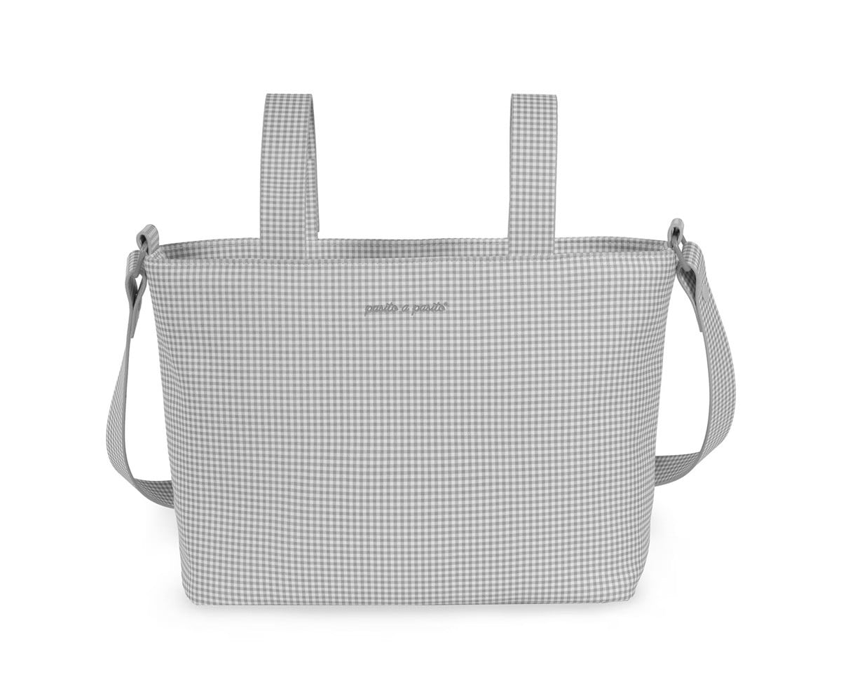 Sac Crossbody Similicuir Little Bloom Vichy Gris