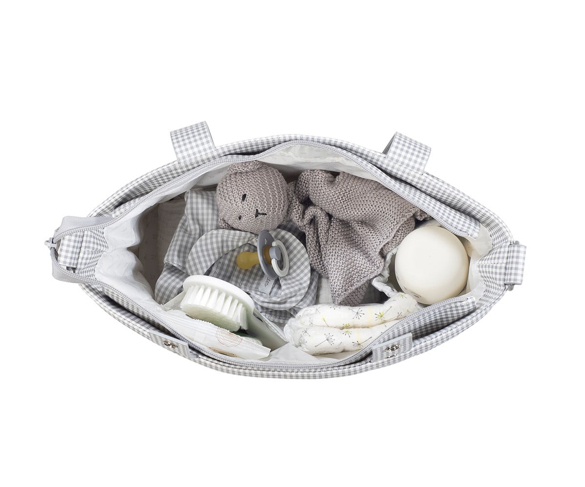 Sac Crossbody Similicuir Little Bloom Vichy Gris