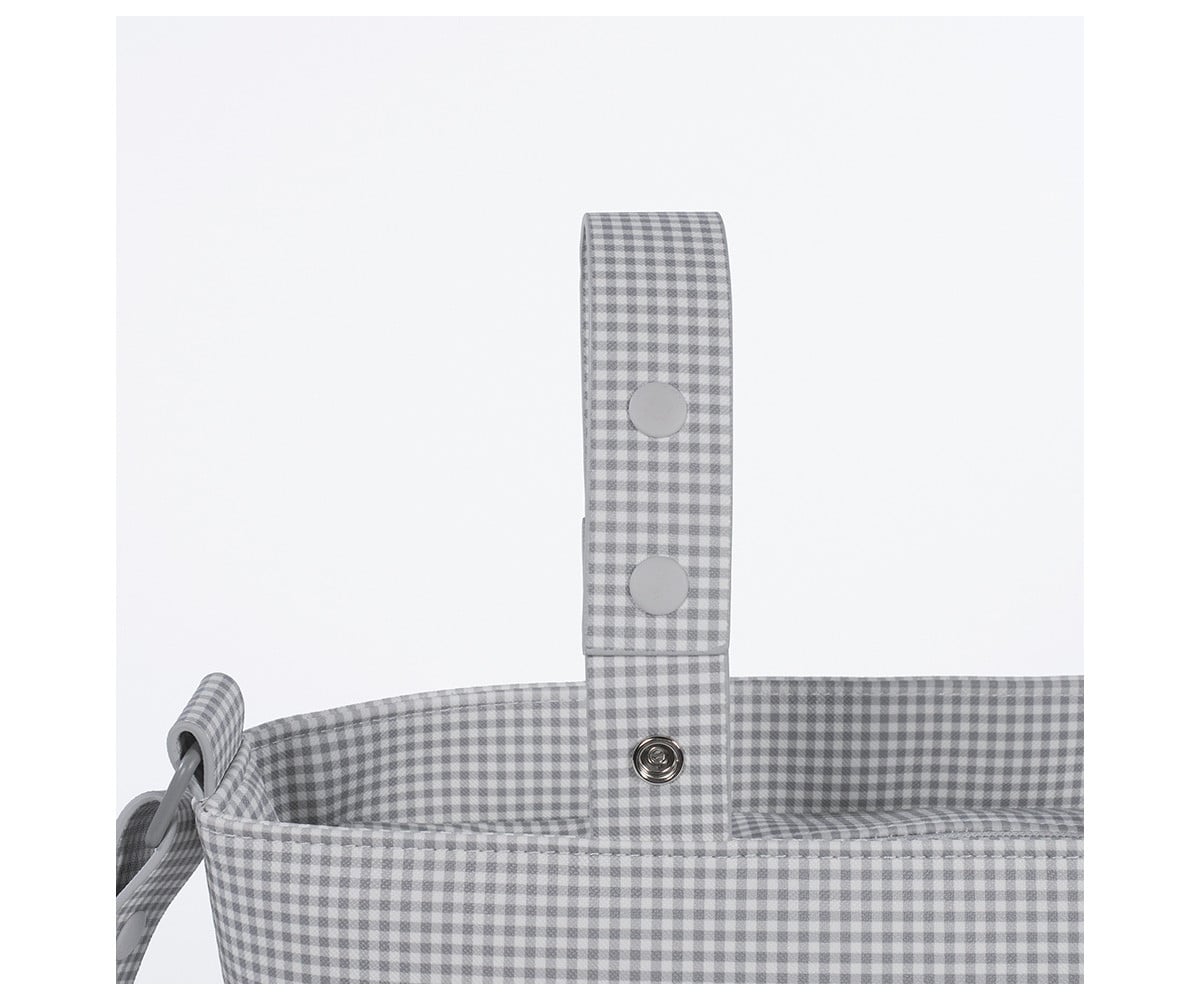 Sac Crossbody Similicuir Little Bloom Vichy Gris
