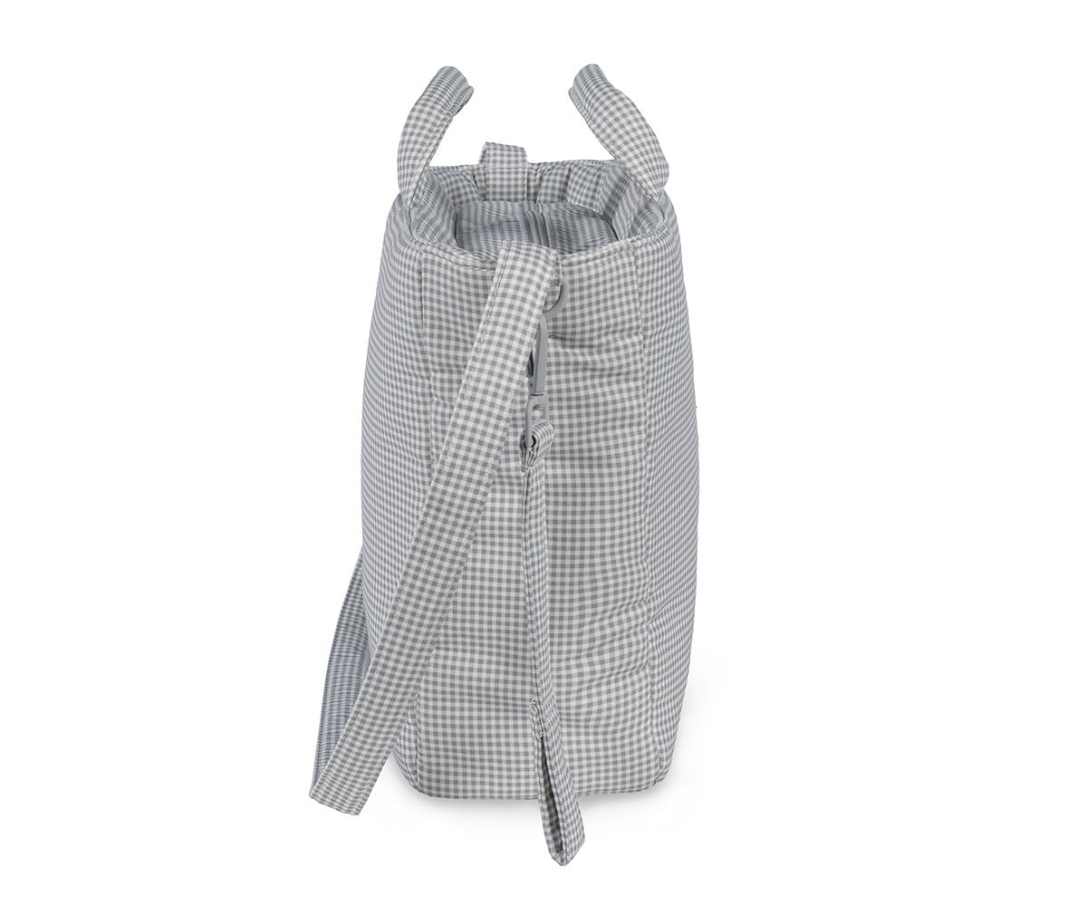 Sac à Langer Little Bloom Vichy Gris