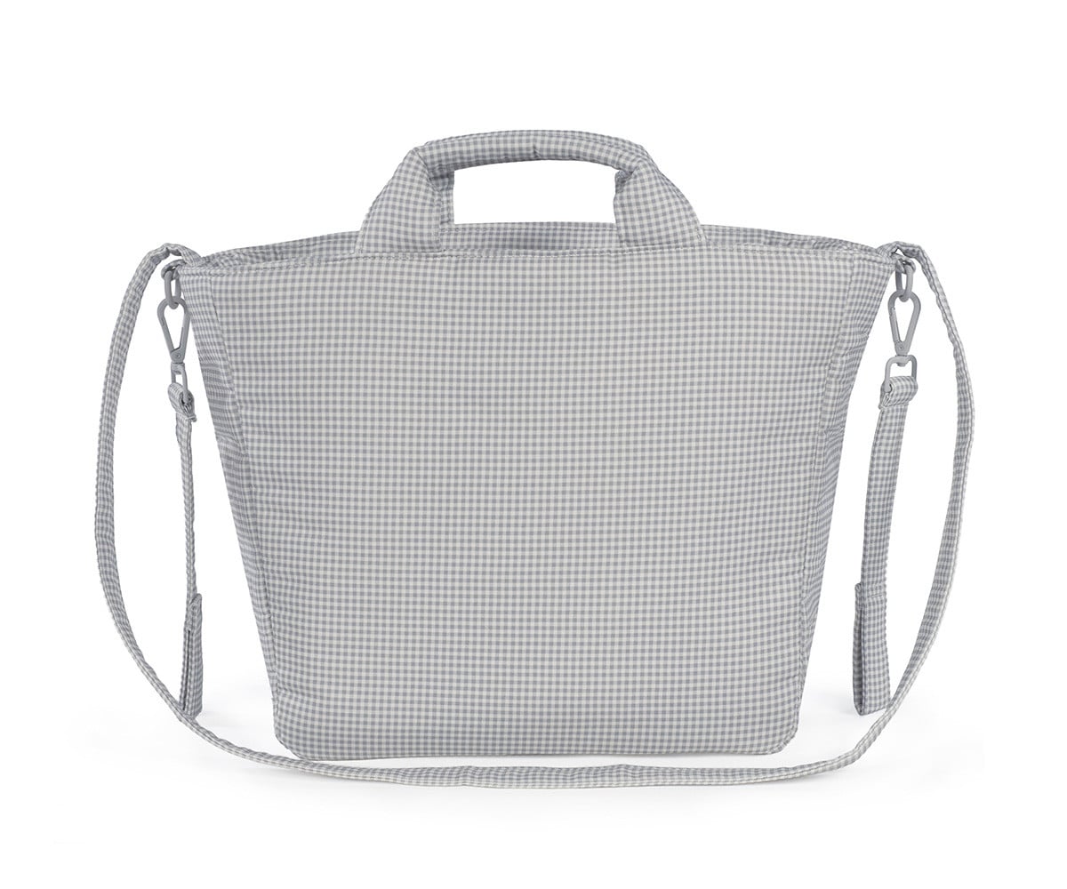 Sac à Langer Little Bloom Vichy Gris